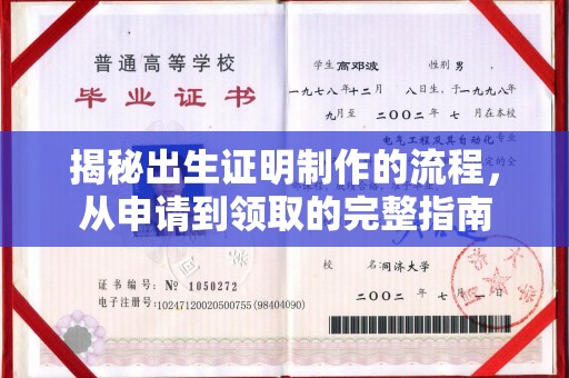 城北揭秘出生证明制作的流程，从申请到领取的完整指南