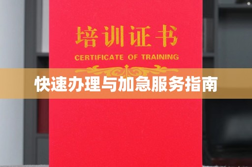 城北快速办理与加急服务指南