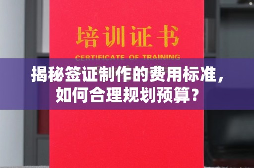 城北揭秘签证制作的费用标准，如何合理规划预算？
