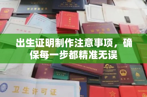 城北出生证明制作注意事项，确保每一步都精准无误