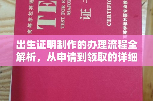城北出生证明制作的办理流程全解析，从申请到领取的详细指南