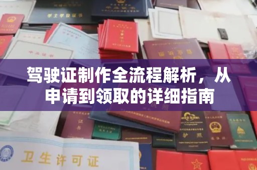 城北驾驶证制作全流程解析，从申请到领取的详细指南